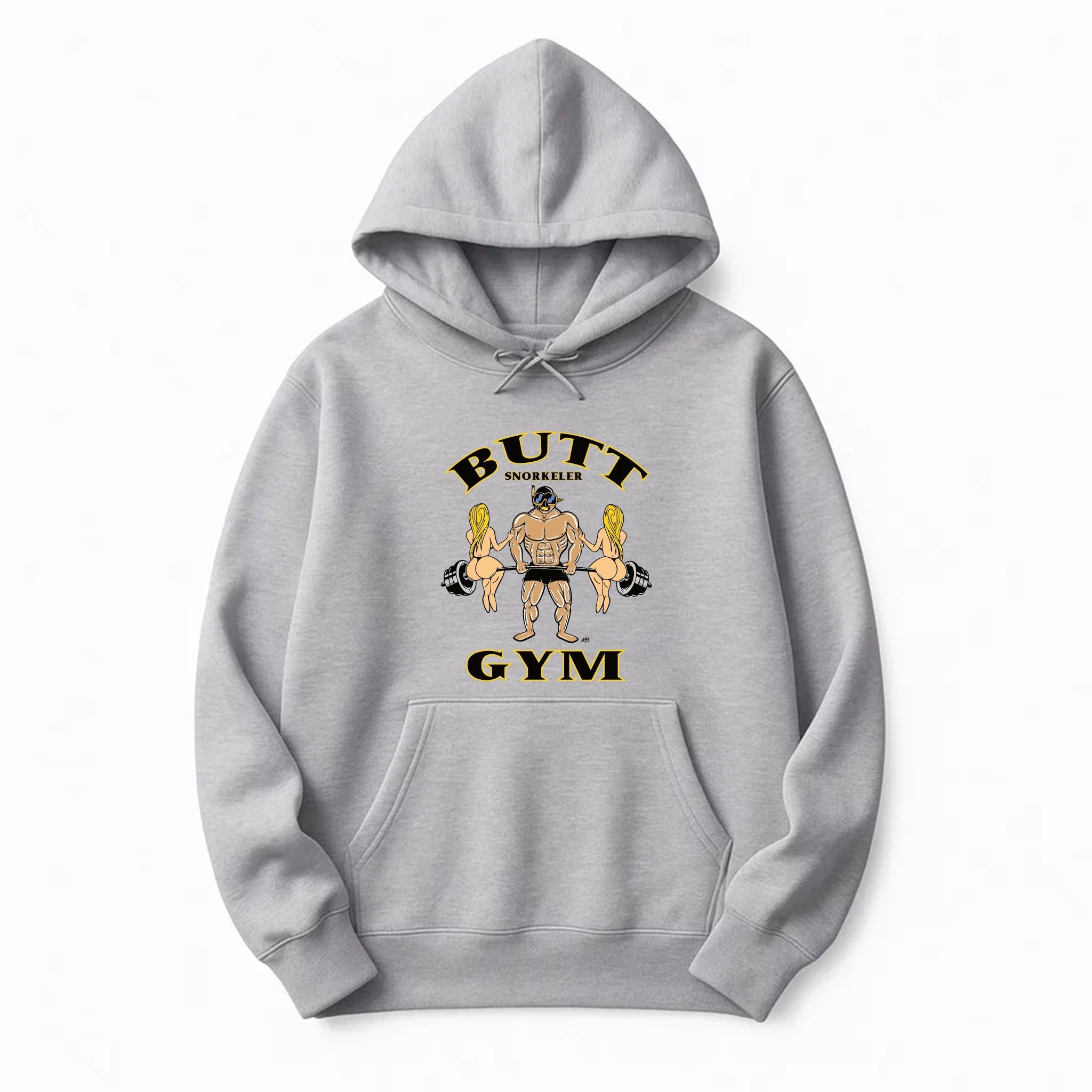Butt Snorkeler Gym Printed Hoodie