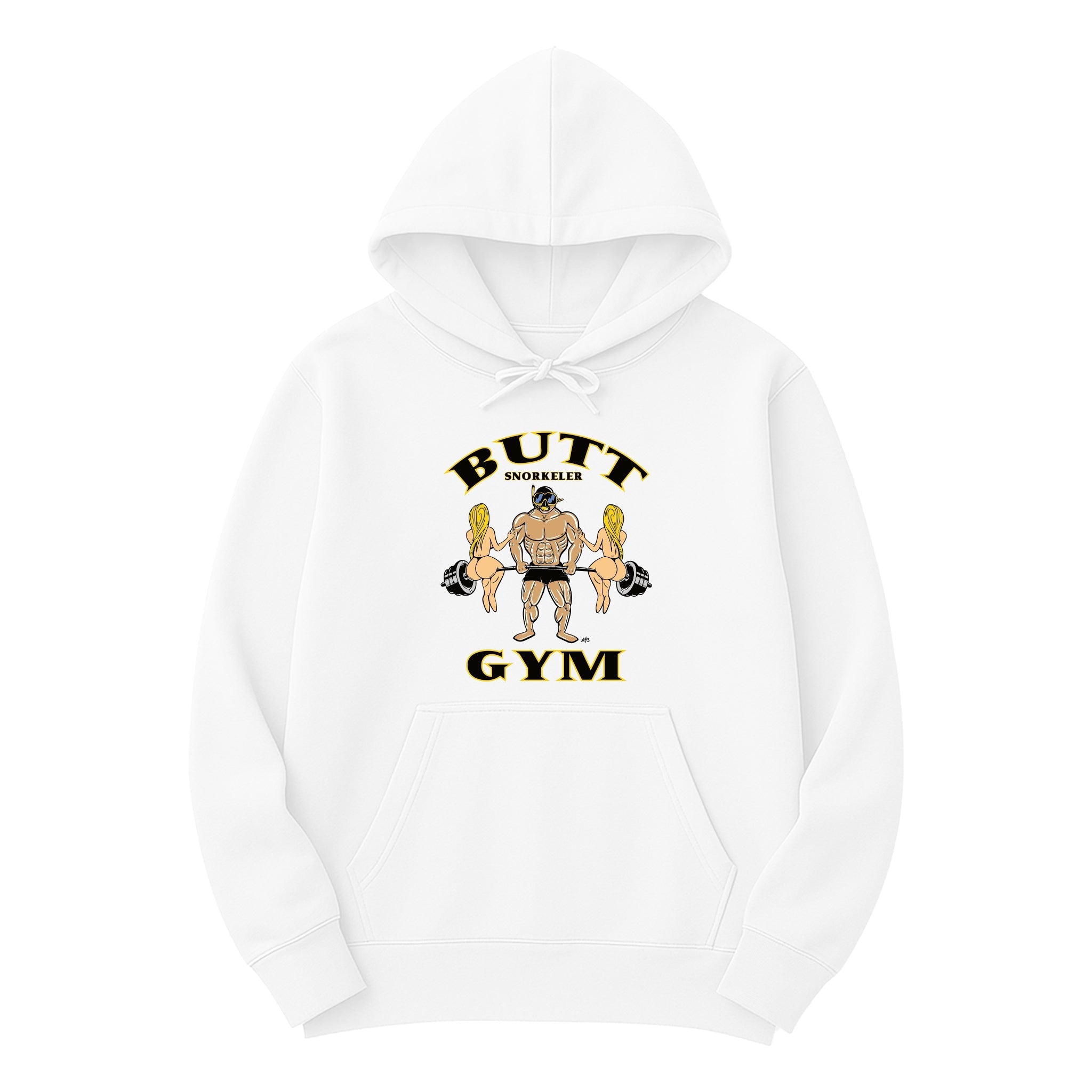Butt Snorkeler Gym Printed Hoodie