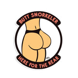 Here For The Rear | Sticker